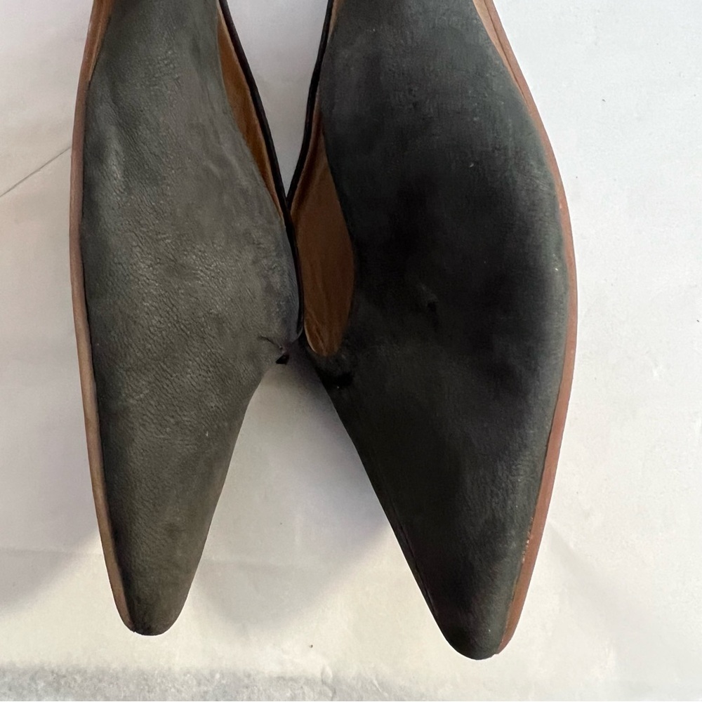 Lucky Brand Dark Gray/Black Women's Leather Mules - Picture 6 of 9